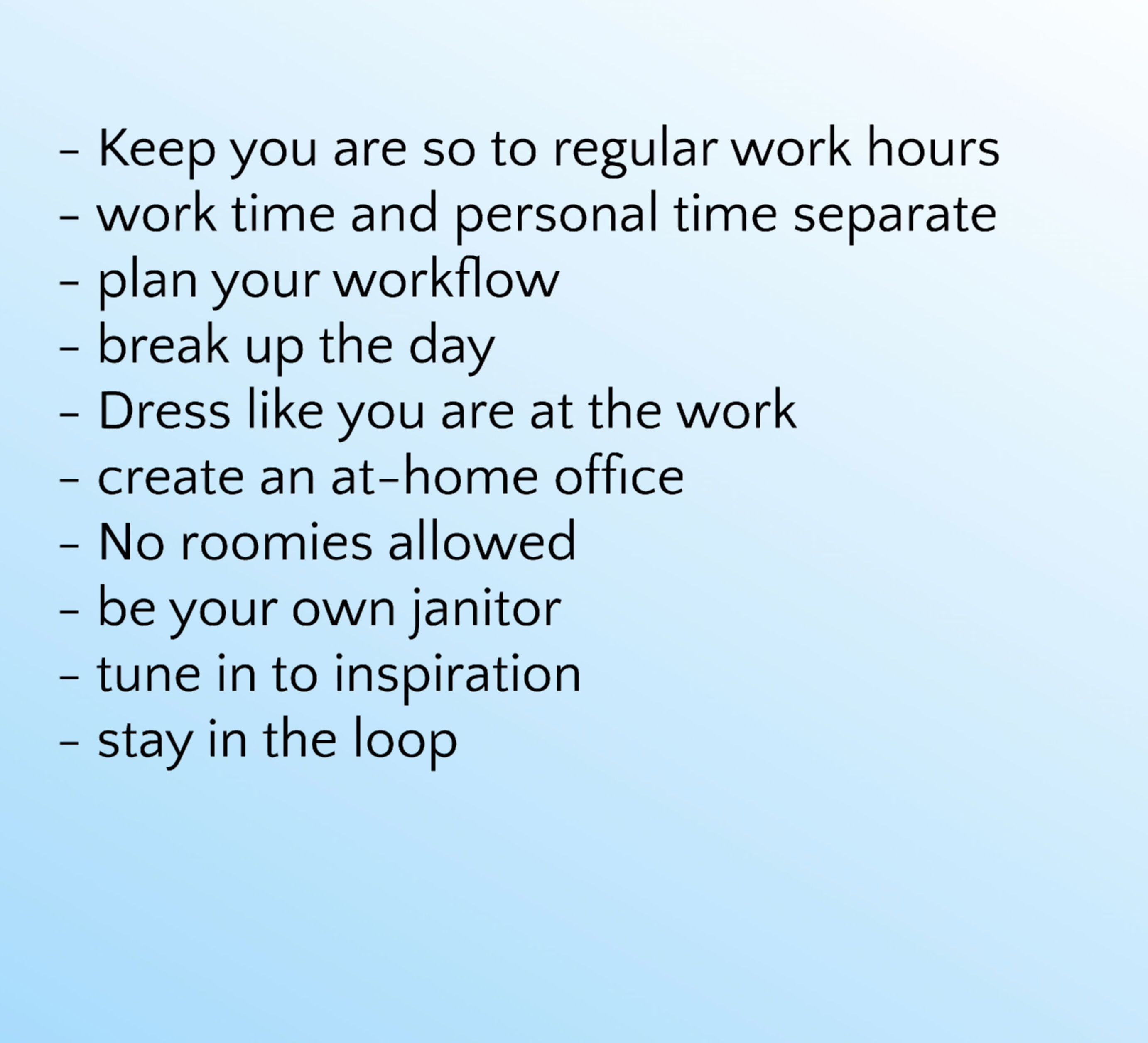 Work hours, Work at Home, Time Period